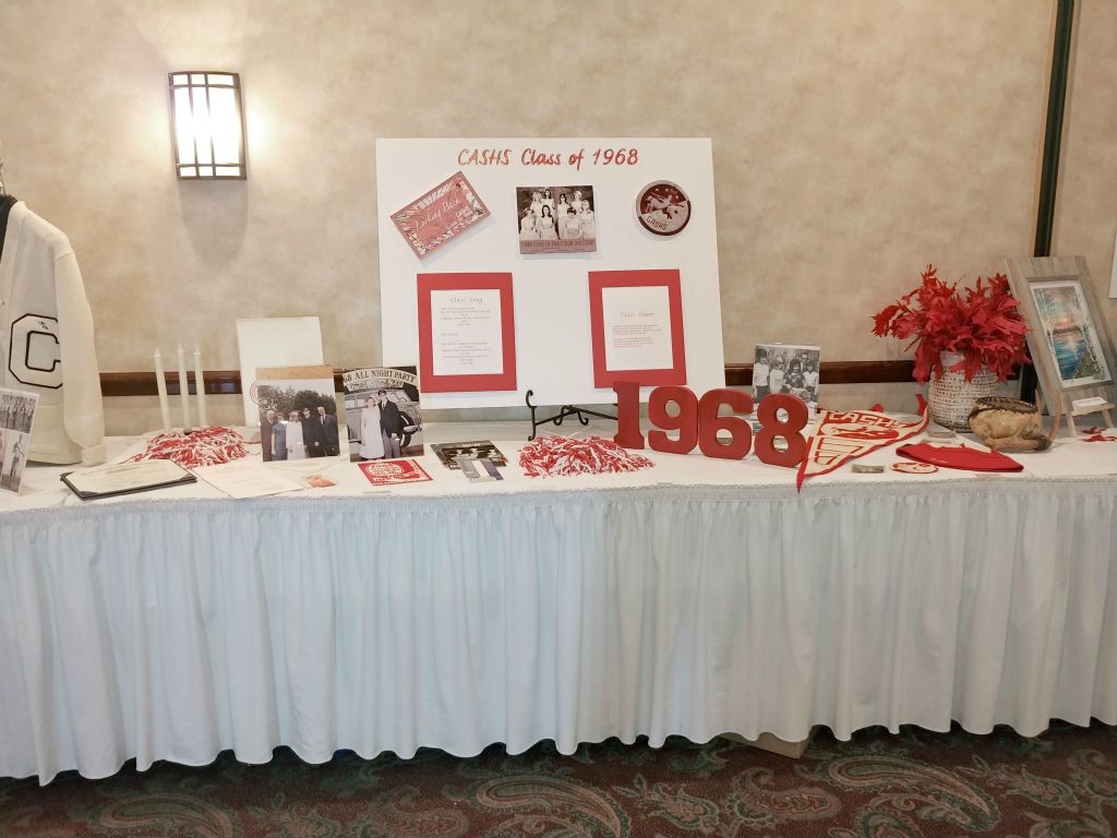 The "1968 MEMORABILIA" Display - Submitted by Linda Rotz Weldon